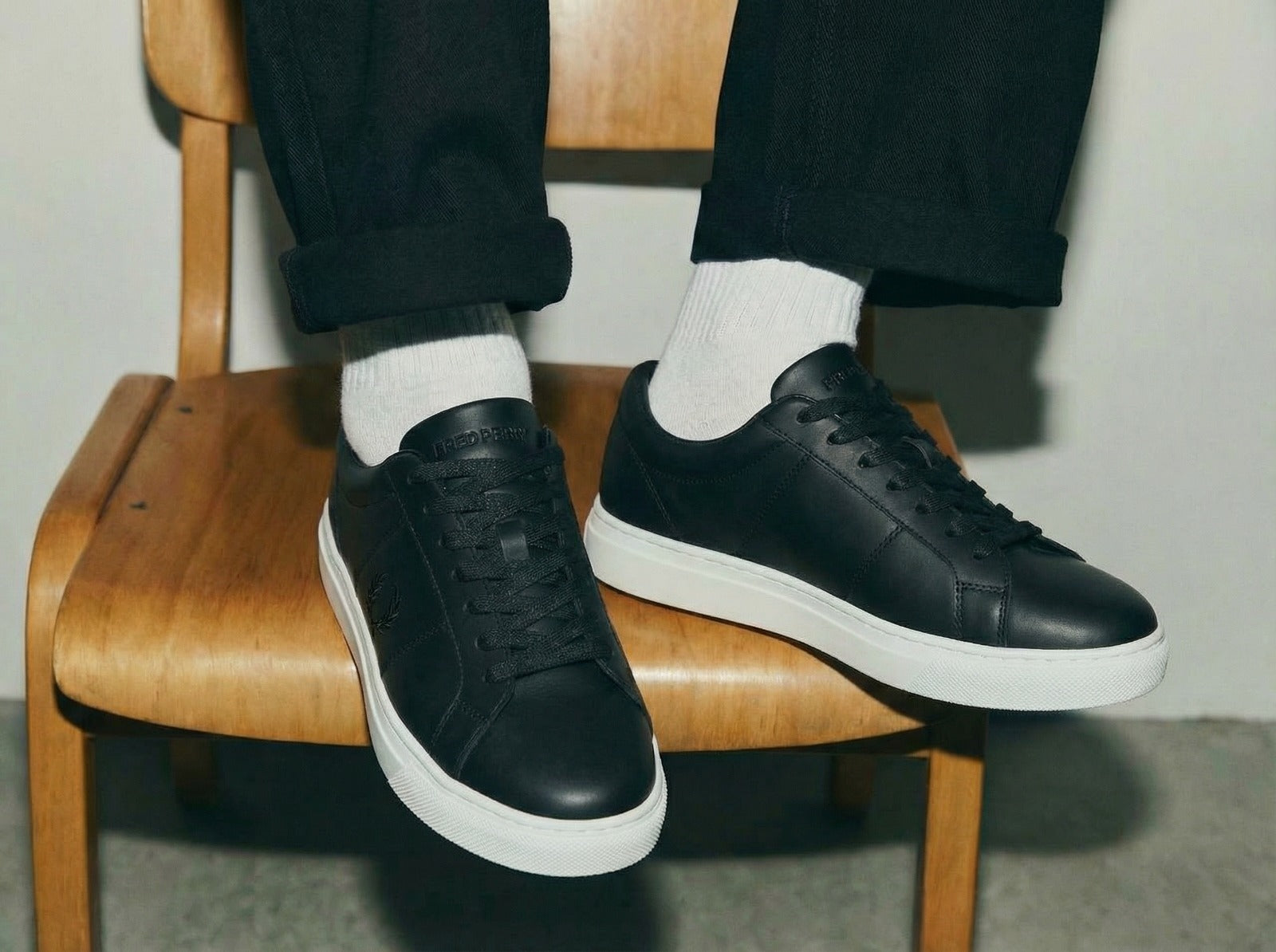 Flat fred Perry black